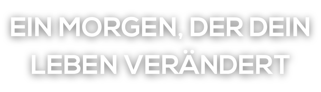 Slogan-Banner weiß auf grauem Hintergrund für Morgenroutine Master