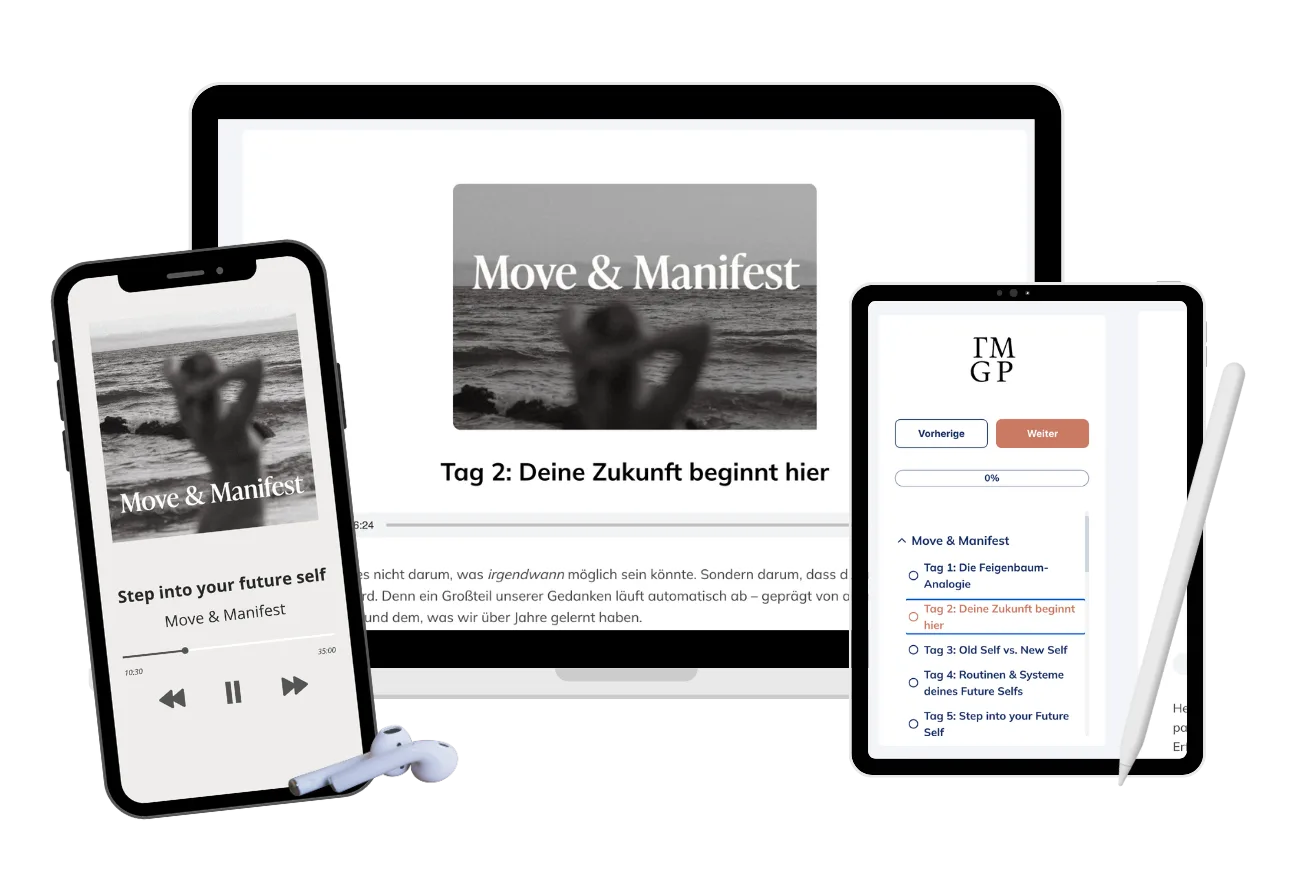Move & Manifest 21-Tage-Experience auf Smartphone, Tablet und Desktop-Geräten