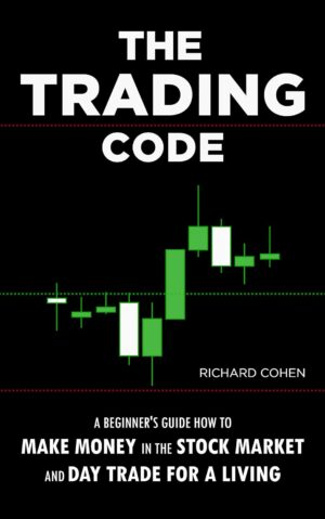 The Trading Code Buch-Cover mit Kerzen-Chart und Anfänger-Anleitung von Richard Cohen