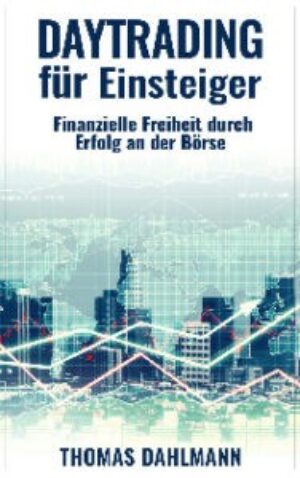 Daytrading für Einsteiger Buch-Cover mit Finanzchart und Börse-Thema
