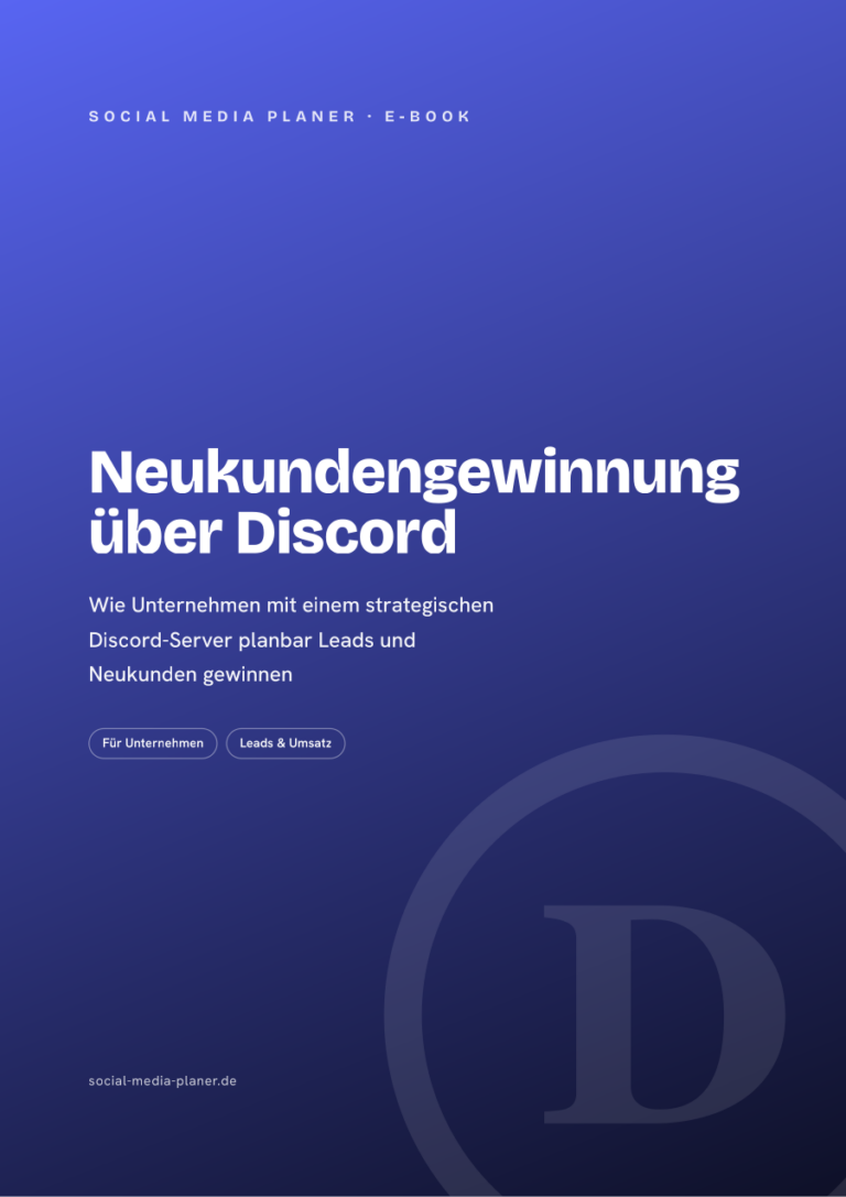 Neukundengewinnung über Discord – E-Book zum Community-Marketing