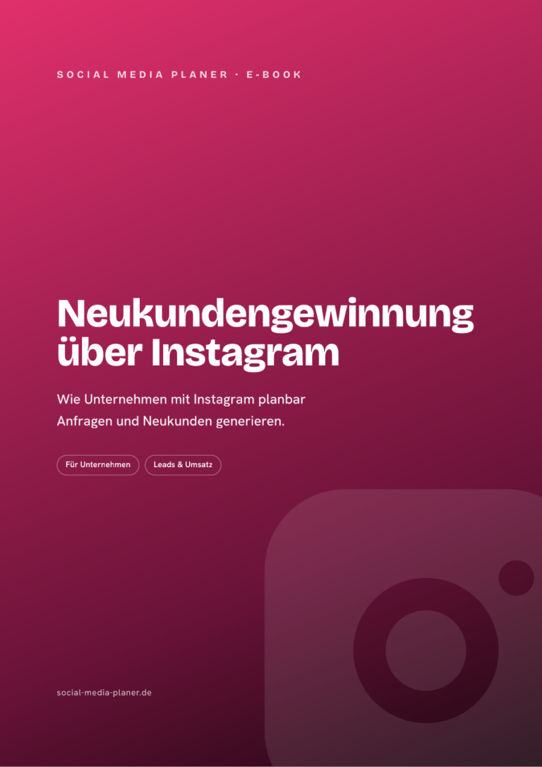 Neukundengewinnung über Instagram – E-Book zur Kundengewinnung