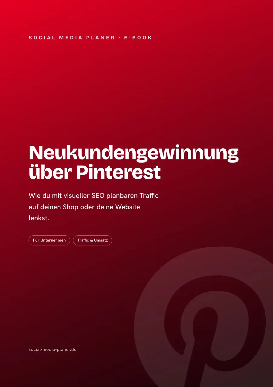 E-Book Cover Neukundengewinnung über Pinterest von Social-Media-Planer