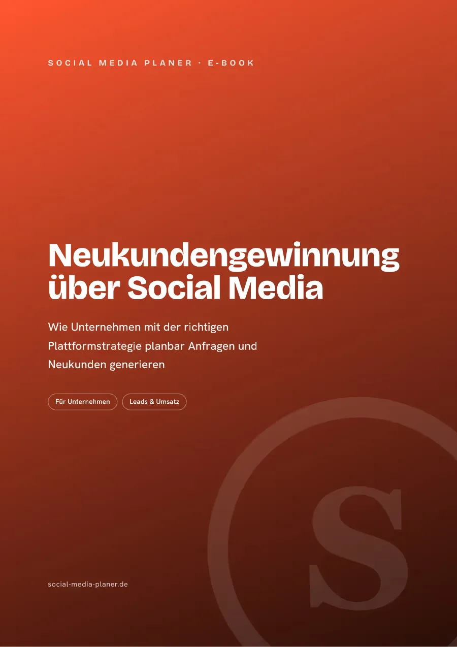 Neukundengewinnung über Social Media – E-Book zur Kundengewinnung 2 E-Book Cover Neukundengewinnung über Social Media