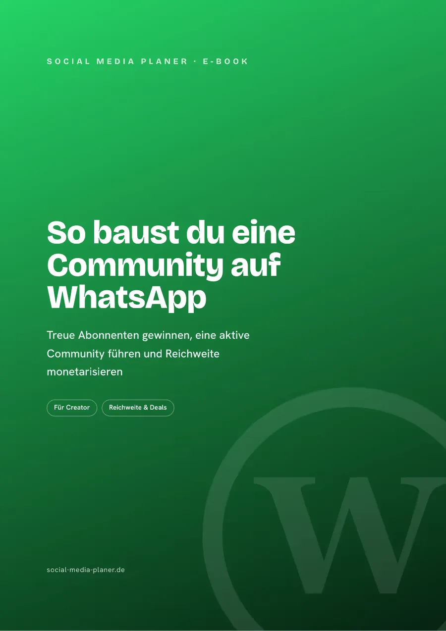 E-Book So baust du eine Community auf WhatsApp Kursinhalt