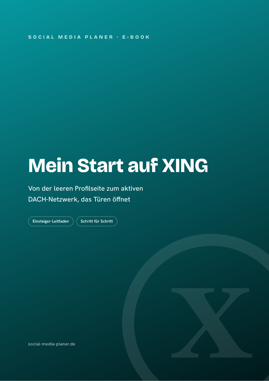 E-Book-Cover Mein Start auf XING als Produktabbildung für Anfänger