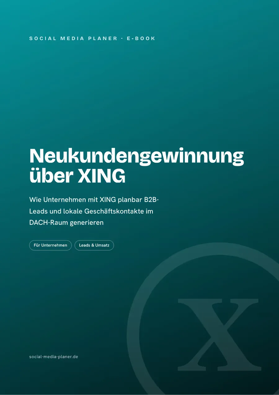 E-Book Cover Neukundengewinnung über XING von Social-Media-Planer
