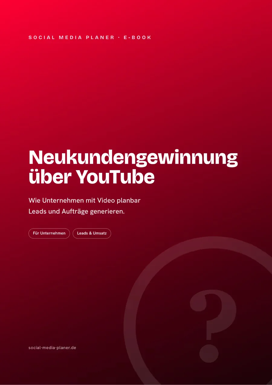 E-Book-Cover Neukundengewinnung über YouTube vom Social-Media-Planer