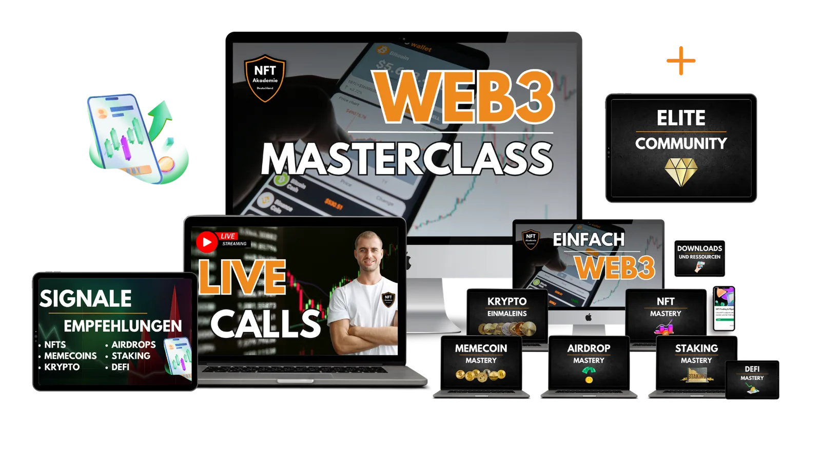 Web3 Masterclass - Mit NFTs, Web3, Memecoins, Staking, Airdrops & Defi Geld verdienen - NFT Akademie Deutschland