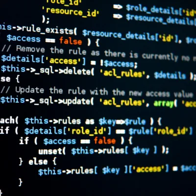 Code-Editor mit PHP-Programmiercode und Highlighting