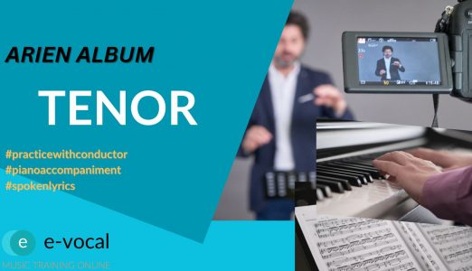 Arien-Album Tenor mit Conductor, Piano-Begleitung und Lyriken