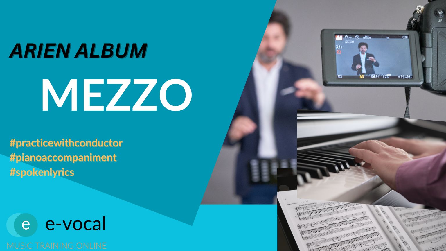 Arien-Album Mezzo-Soprano mit Conductor, Piano-Begleitung und Lyriken
