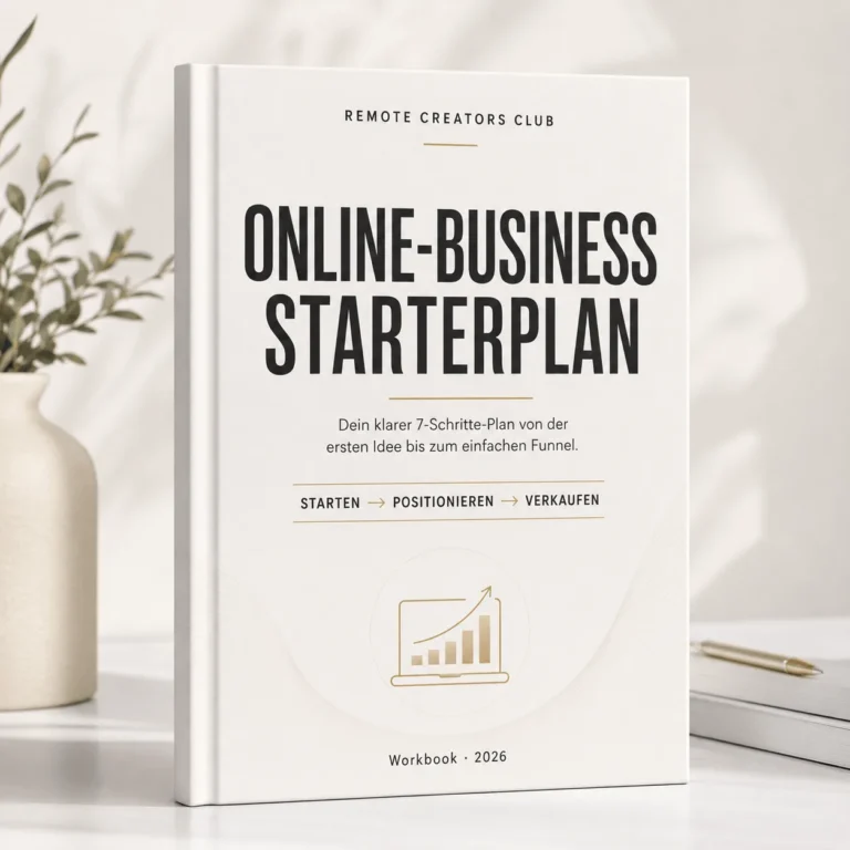 Online-Business Starterplan – Workbook zur Selbstständigkeit