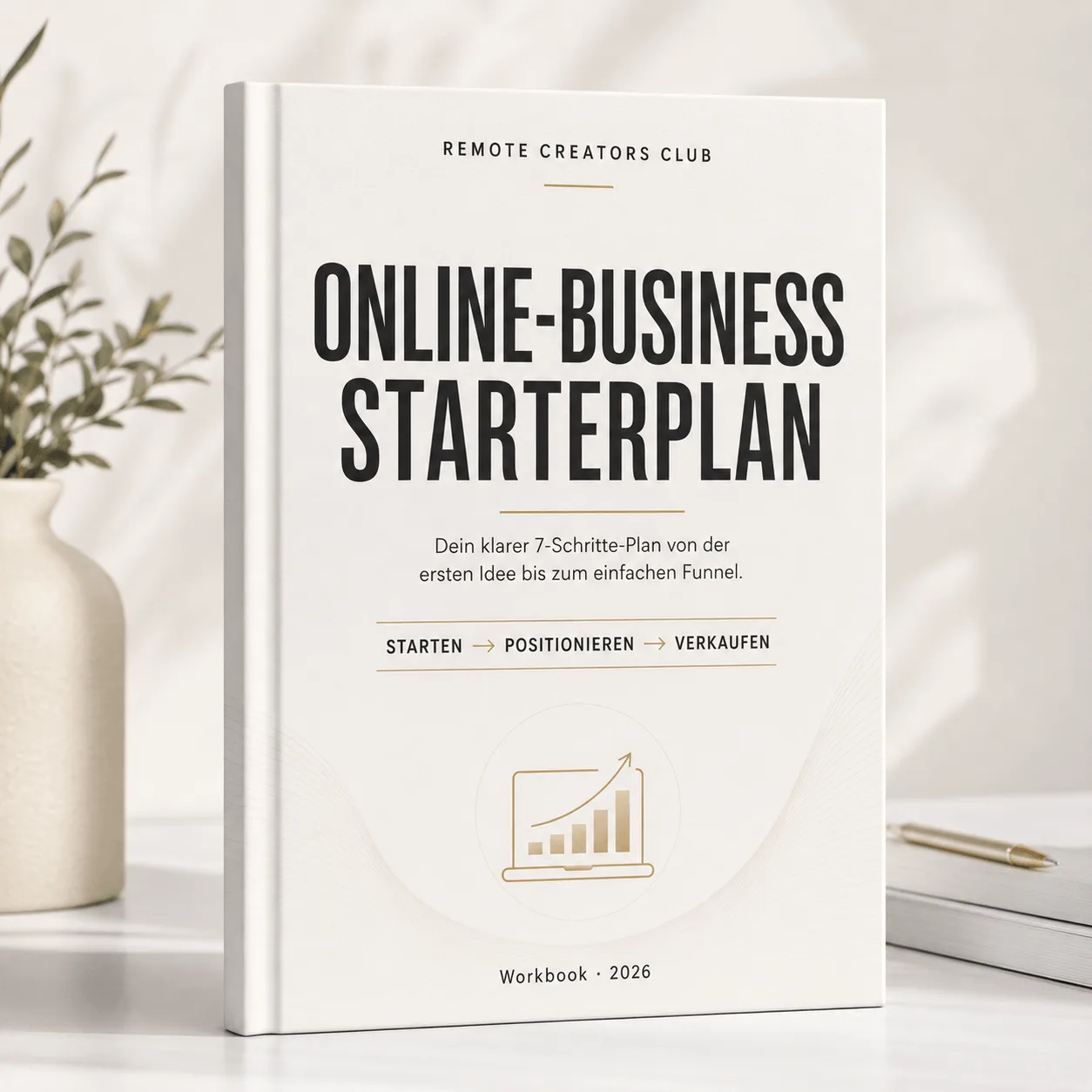 Online-Business Starterplan – Workbook zur Selbstständigkeit 1 Online-Business Starterplan Workbook Cover mit 7-Schritte-Plan