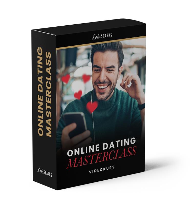 Online Dating Masterclass Videokurs Produktbox von Lola Sparks frontal