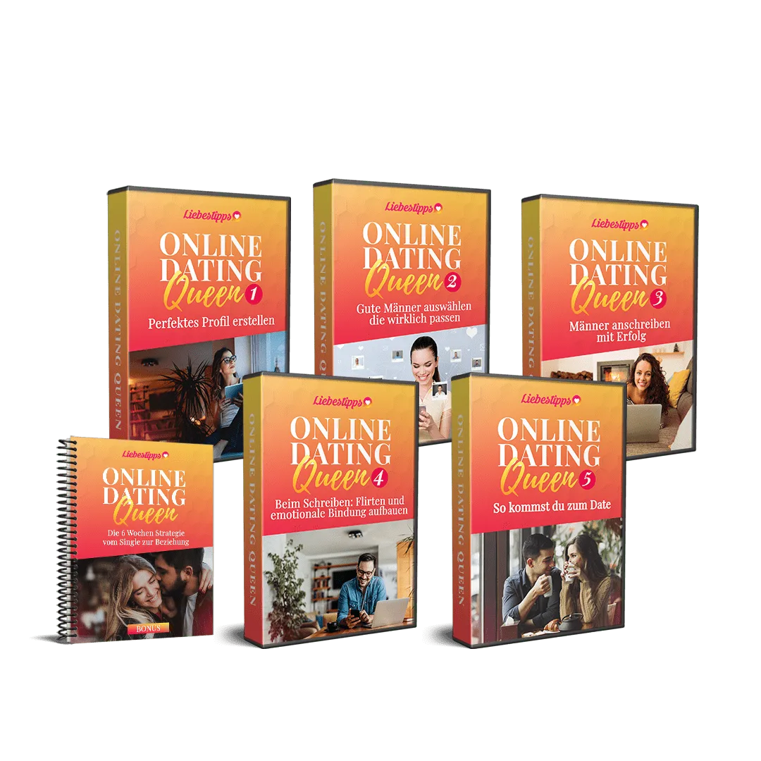 Online Dating Queen Produktpaket mit 5 Videokurs-Modulen und Bonus-Workbook von Liebestipps