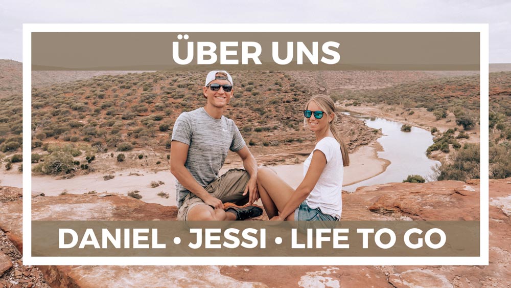 Daniel und Jessi von Life to go in Wüstenlandschaft