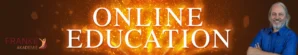 Online Education Banner mit FRANKE AKADEMIE Logo und Porträt des Trainers