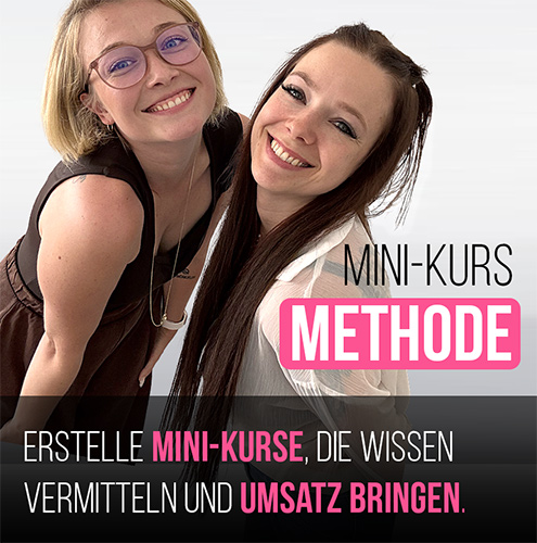 Mini-Kurs Methode Produktabbildung mit zwei Frauen
