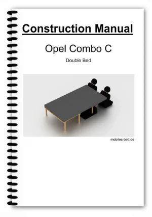 Titelseite Construction Manual für Opel Combo C Doppelbett mit spiralgebundener Anleitung