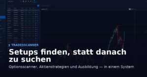 Option Screener Basic Bundle von Marcus Ruhnau, Produktmockup des Tradescanners