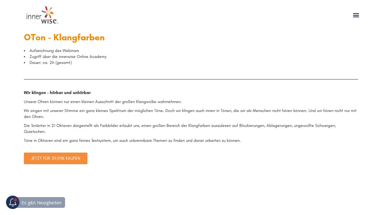 OTon – Klangfarben – Ansicht der Verkaufsseite