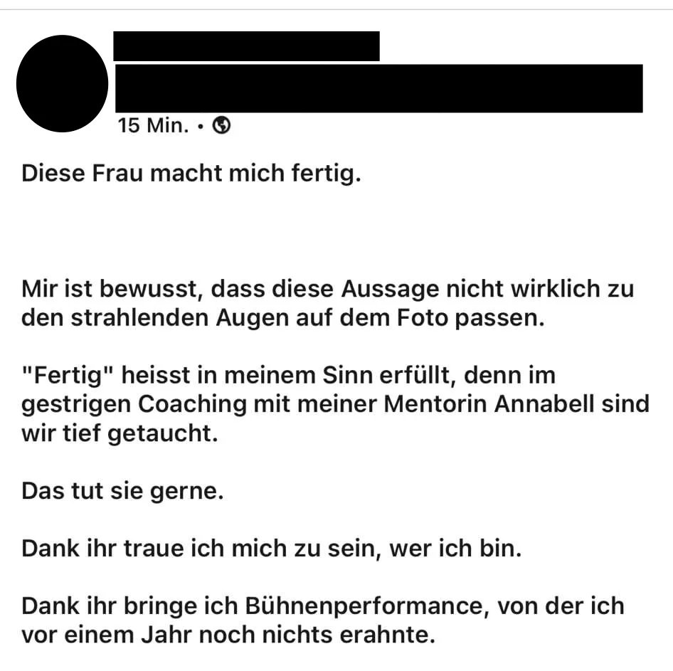Passionate Business Club – Gruppencoaching für Coaches 11 Kundenstimme zum Passionate Business Club