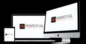 Perpetual Income 365 Logo auf verschiedenen Geräten Smartphone Tablet Monitor