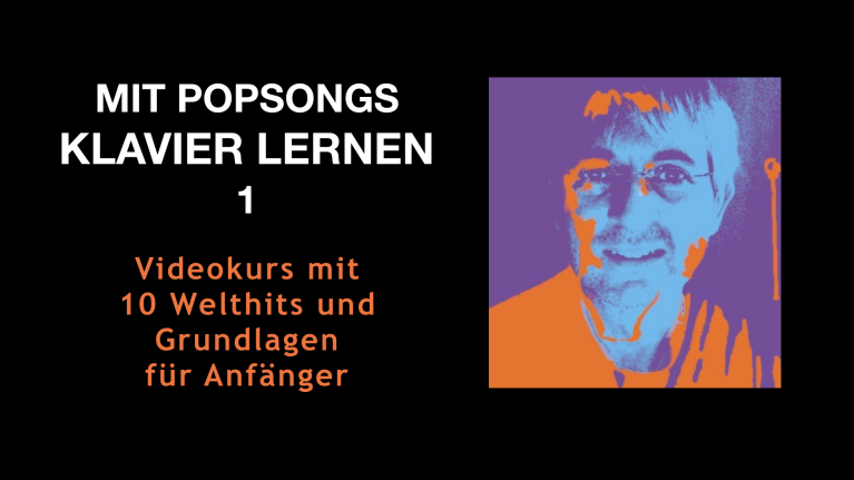 Kursankündigung Mit Popsongs Klavier Lernen 1 mit Videokurs-Details