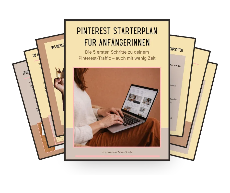 Pinterest Mastery – E-Book zum Traffic-Aufbau 5 3D-Mockup-Stack: Pinterest Starterplan für Anfänger mit 5 ersten Schritten zu Traffic