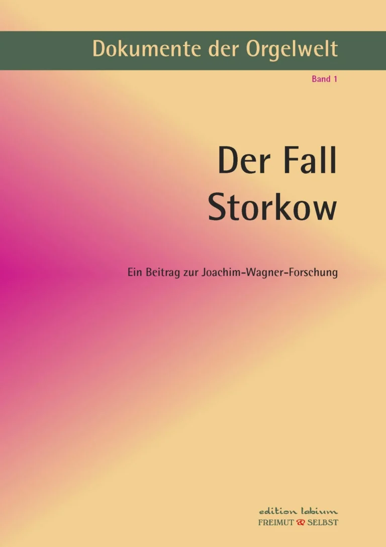 Pommersche Orgeln des 17. Jahrhunderts – Dokumente Band IV
