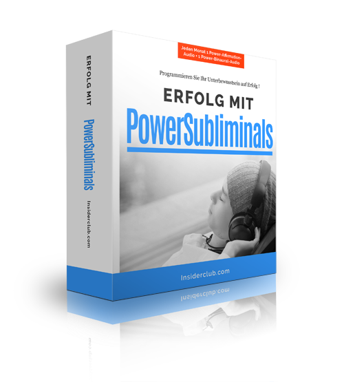 PowerSubliminals Programm Verpackung, erfolg mit unterbewusstem Training