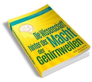 E-Book Cover Die Wissenschaft hinter der Macht der Gehirnwellen in Gelb und Blau