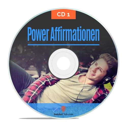 CD 1 Power Affirmationen aus PowerSubliminals Programm mit Cover-Artwork