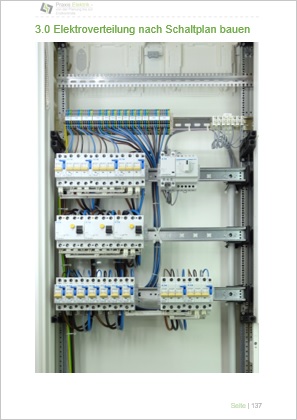 Kapitel 3 Cover Elektroverteilung mit Schaltkasten und Leitungssystem