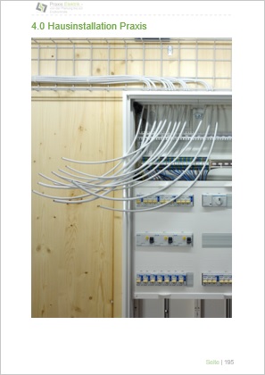 Kapitel 4 Cover Hausinstallation Praxis mit Elektroanlage und Rohren