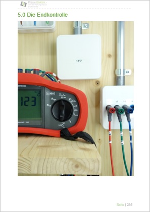 Kapitel 5 Cover Endkontrolle mit Multimeter und Steckdosen