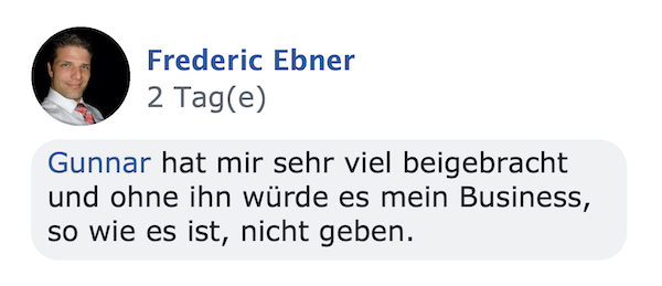 Kundenstimme von Frederic Ebner vor 2 Tagen
