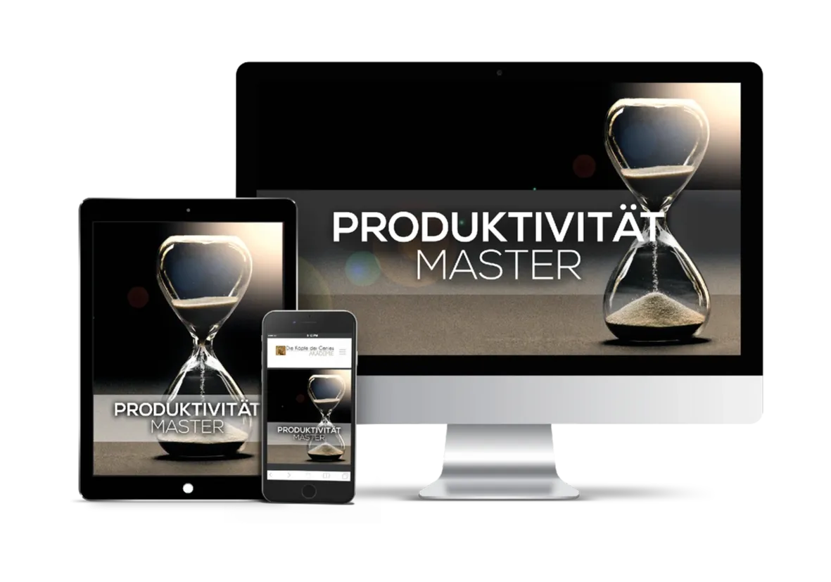 Produktivität Master Kurs auf Desktop, Tablet und Smartphone