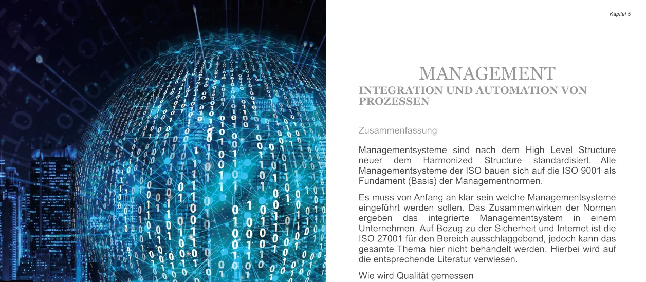 Kapitel 5 mit digitaler Weltkugel: Management – Integration und Automation von Prozessen