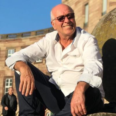 Porträt Werner Hubeny mit Sonnenbrille im Freien