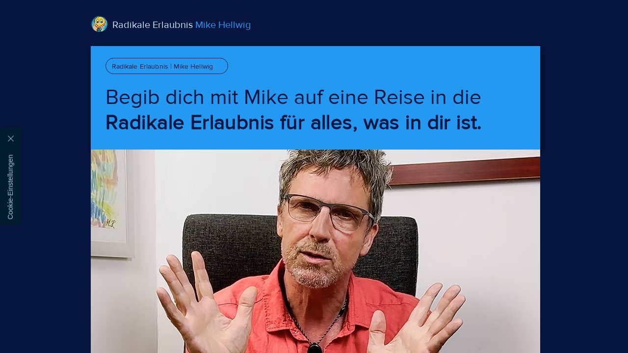 Radikale Erlaubnis – Onlinekurs – Ansicht der Verkaufsseite