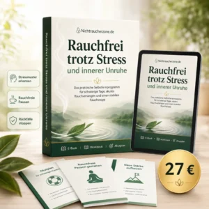 Produktpaket Rauchfrei trotz Stress und innerer Unruhe mit E-Book, Workbook, Akutplan und digitalen Zusatzmaterialien