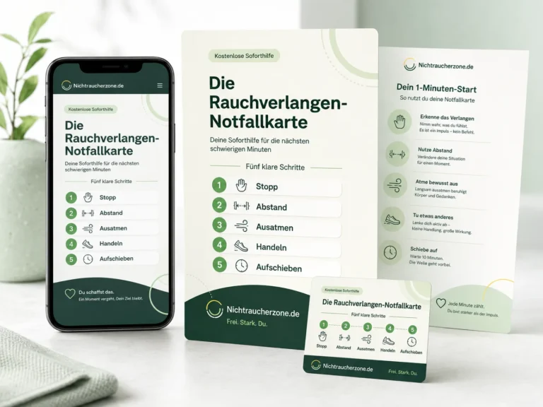 Rauchverlangen-Notfallkarte – PDF-Soforthilfe zum Rauchstopp