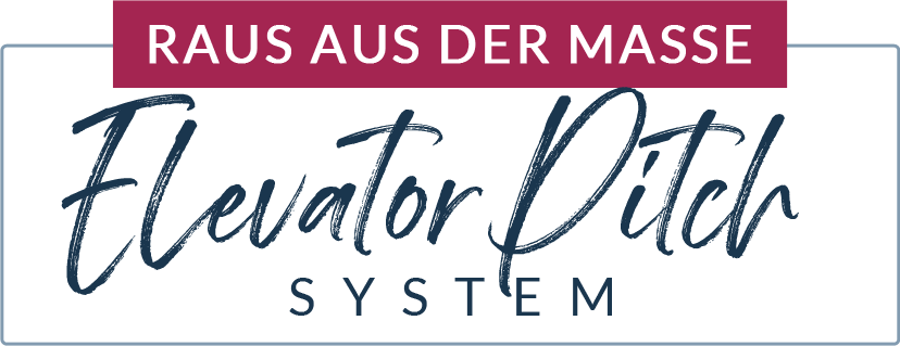 Kurslogo Elevator Pitch System von Sonja Kreye