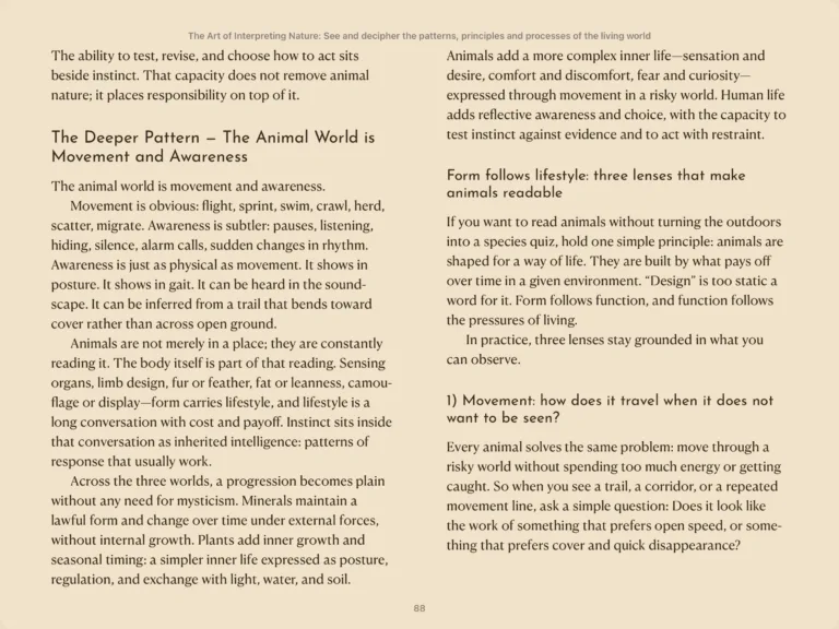Kursinhalt Reading and Interpreting Nature Complete Digital Bundle