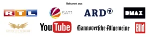 Hero-Banner ReConnect Factor 2.0 mit Logos von RTL, SAT.1, ARD, DMAX, YouTube und Bild-Zeitung