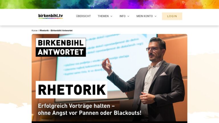 Rhetorik – Videokurs zum Reden halten von Vera F. Birkenbihl