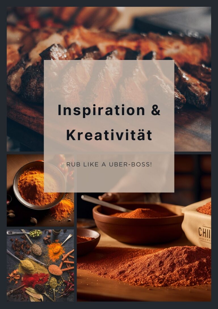 Kapitel Inspiration und Kreativität mit Gewürzen und gegrilltem Fleisch