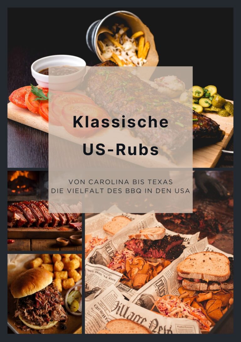 Kapitel-Übersicht Klassische US-Rubs mit Fleisch, Grill-Zubehör und BBQ-Komponenten
